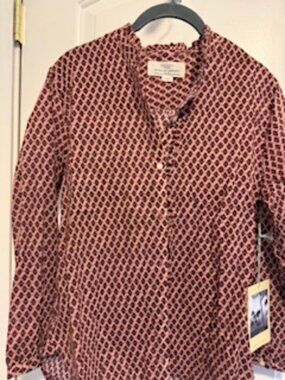 Trovata Birds of Paradis Helena Long Sleeve Blouse NWT